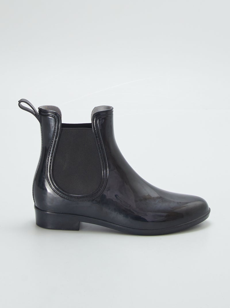 Bottines de pluie Noir - Kiabi