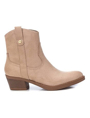 Bottines décontractées à talon à fermeture éclair Xti