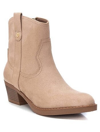 Bottines décontractées à talon à fermeture éclair Xti