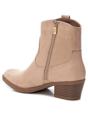 Bottines décontractées à talon à fermeture éclair Xti