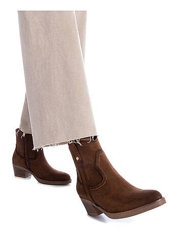 Bottines décontractées à talon à fermeture éclair Xti