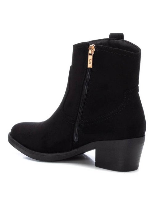 Bottines décontractées à talon à fermeture éclair Xti - Kiabi