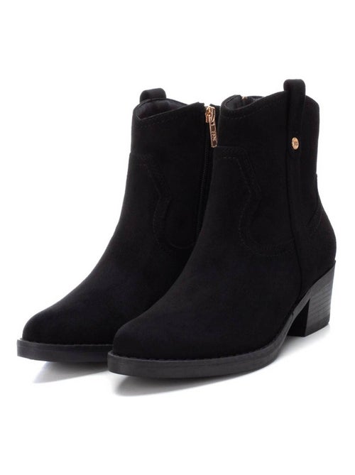 Bottines décontractées à talon à fermeture éclair Xti - Kiabi