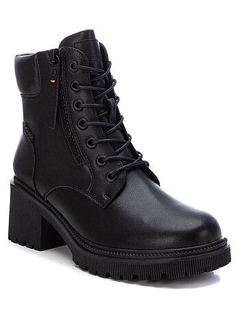 Bottines décontractées à talon à fermeture éclair Xti