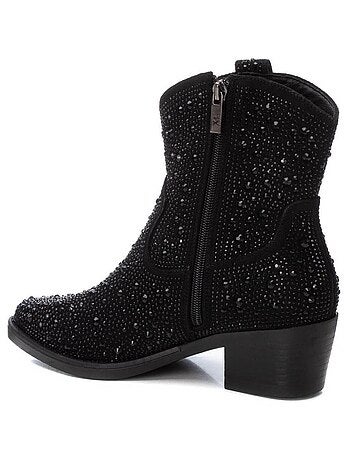 Bottines décontractées à talon à fermeture éclair Xti