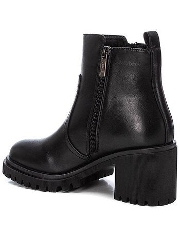 Bottines décontractées à talon à fermeture éclair Xti
