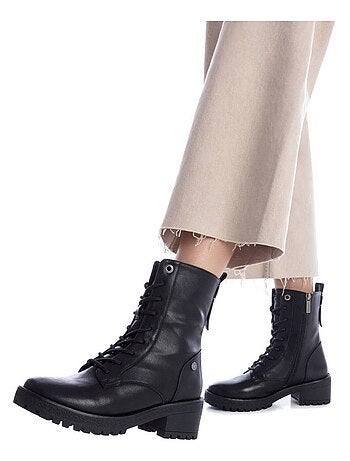 Bottines décontractées à talon à fermeture éclair Xti