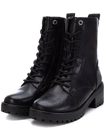 Bottines décontractées à talon à fermeture éclair Xti