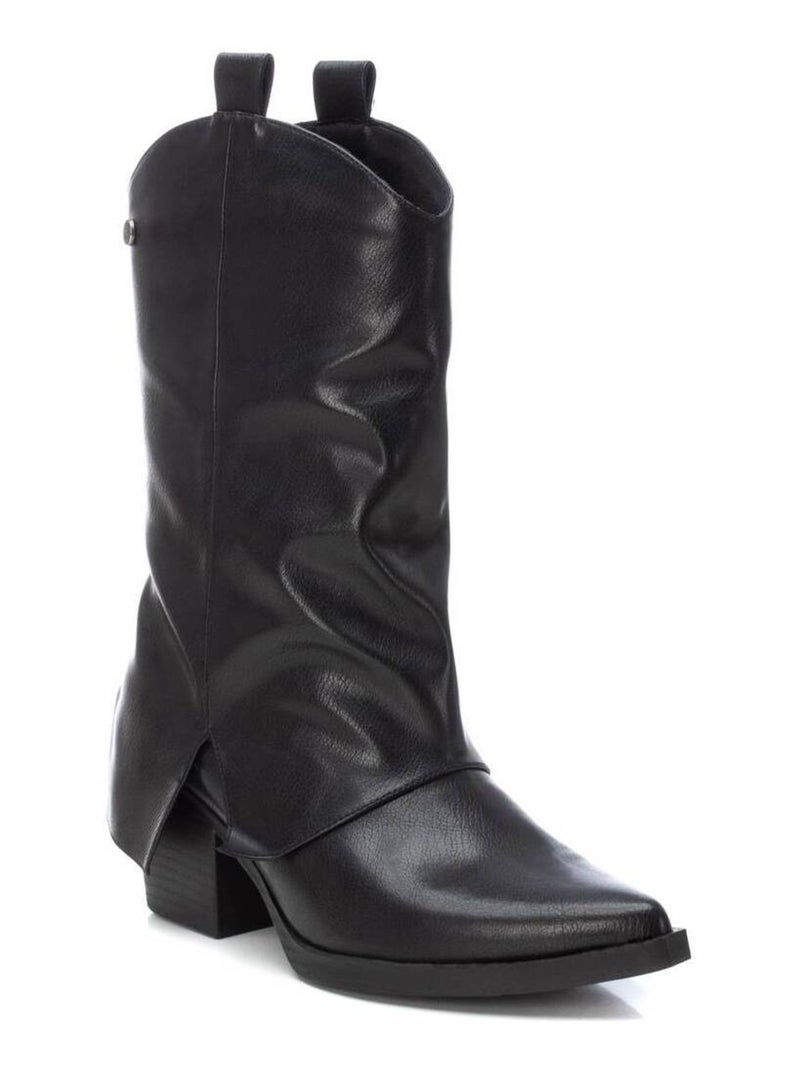 Bottines décontractées à talon Xti Noir - Kiabi