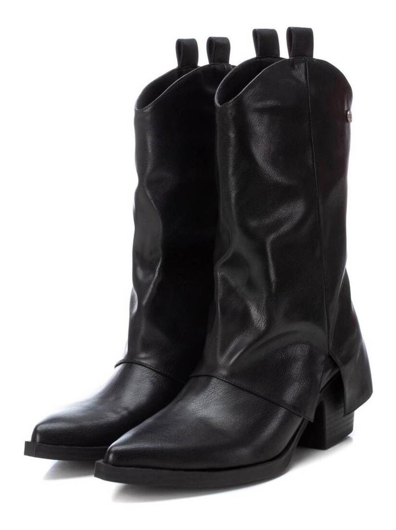Bottines décontractées à talon Xti Noir - Kiabi