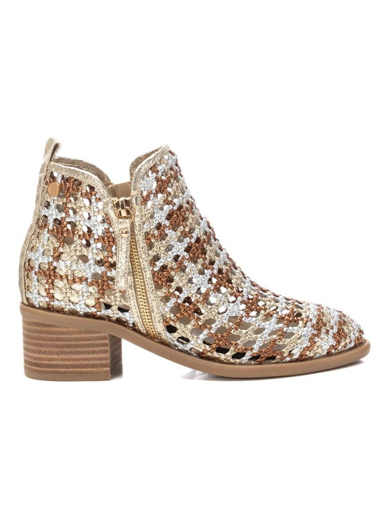 Bottines décontractées avec fermeture éclair Doré/or - Kiabi