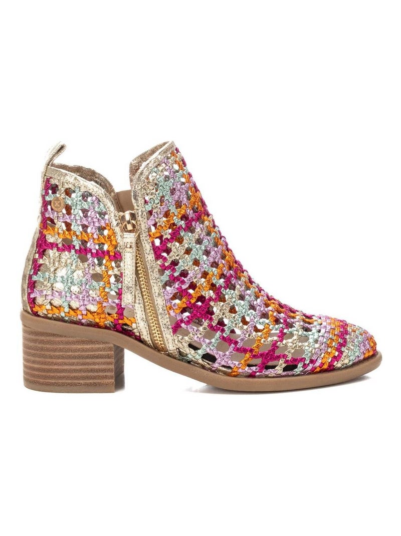 Bottines décontractées avec fermeture éclair Mauve lilas - Kiabi