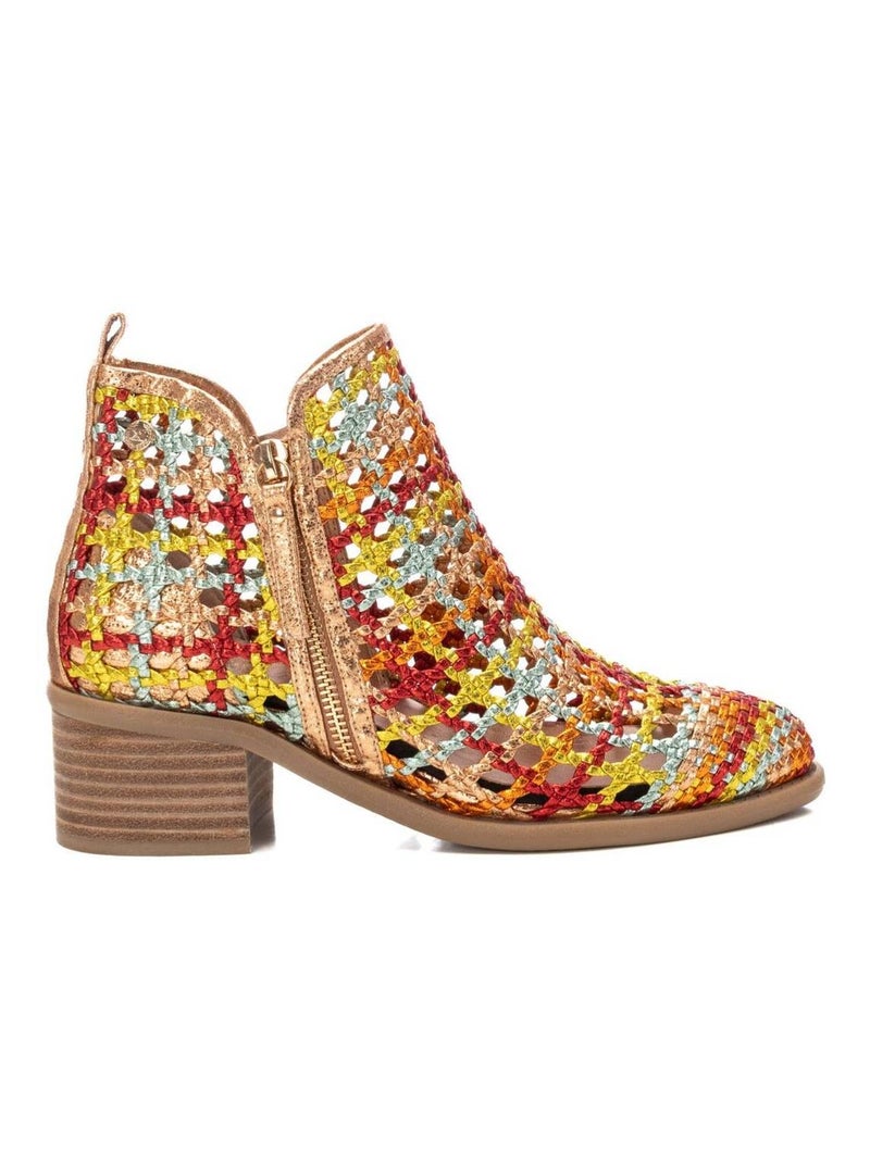 Bottines décontractées avec fermeture éclair Orange - Kiabi