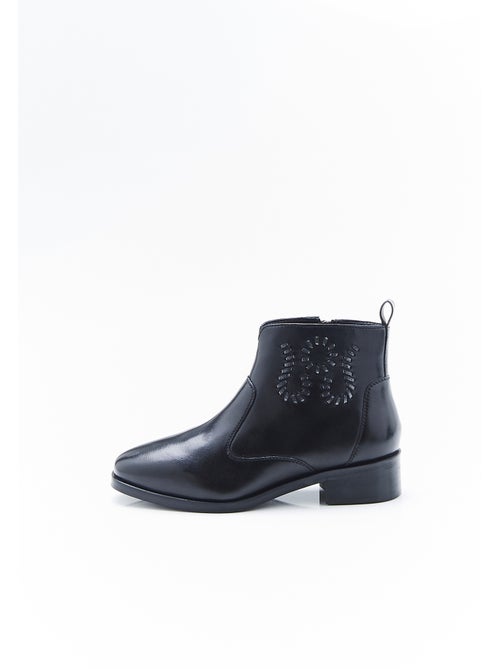 Bottines dessus cuir mouton - damart - Kiabi Bottines dessus cuir mouton - damart - Kiabi