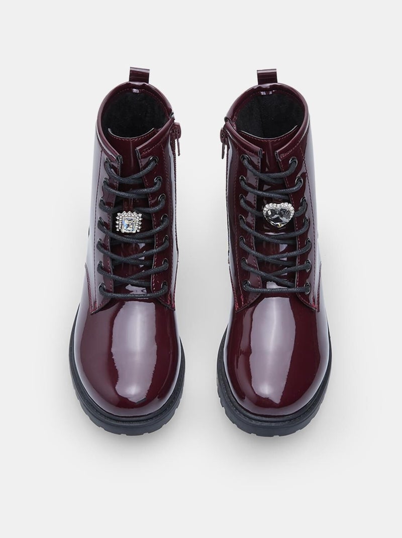 Bottines d'hiver Bata Bordeaux - Kiabi