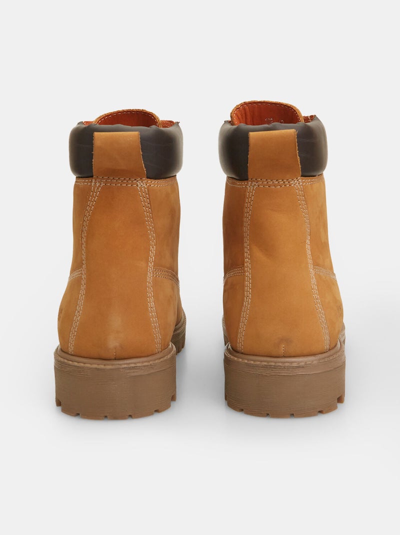 Bottines d'hiver en daim BATA Weinbrenner Jaune - Kiabi