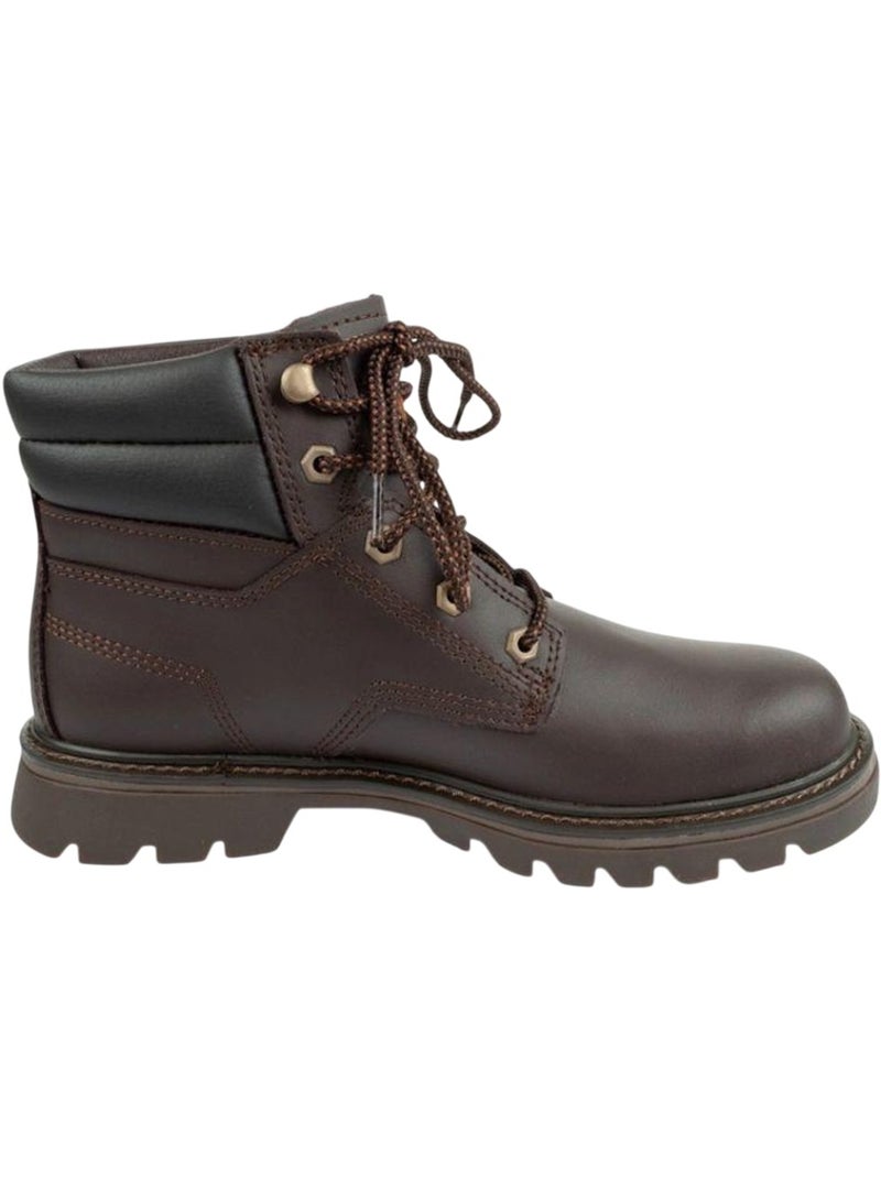 Bottines d'hiver quadrate - caterpillar Marron - Kiabi
