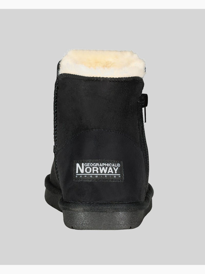 Bottines doublées ozipneige – geographical norway Noir - Kiabi