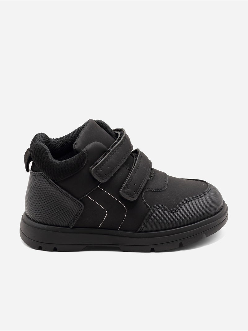Bottines doubles scratchs Noir - Kiabi