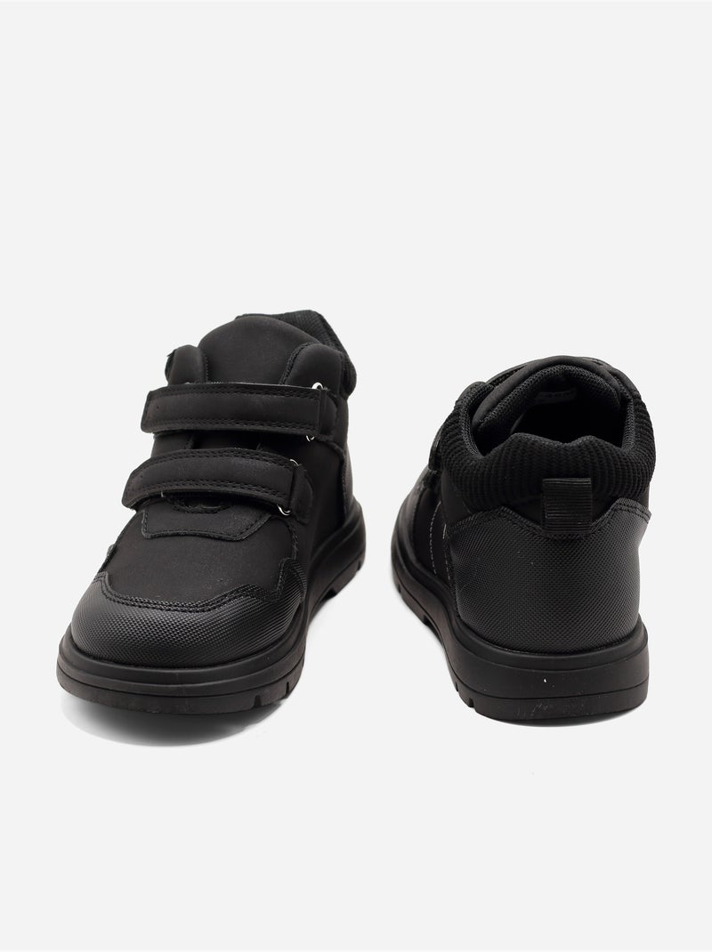 Bottines doubles scratchs Noir - Kiabi