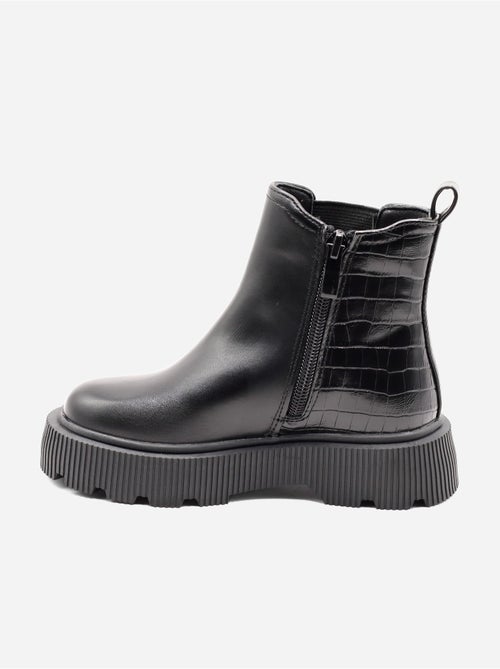 Bottines effet croco - Kiabi Bottines effet croco - Kiabi