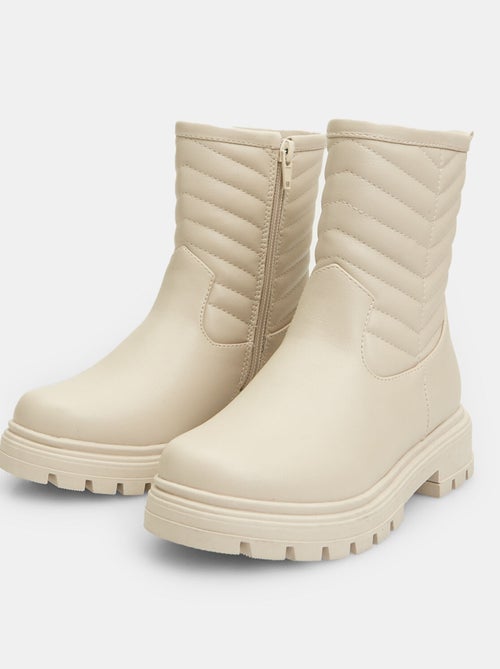 Bottines effet cuir BATA - Kiabi