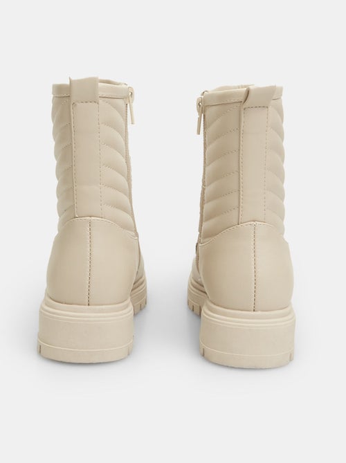 Bottines effet cuir BATA - Kiabi