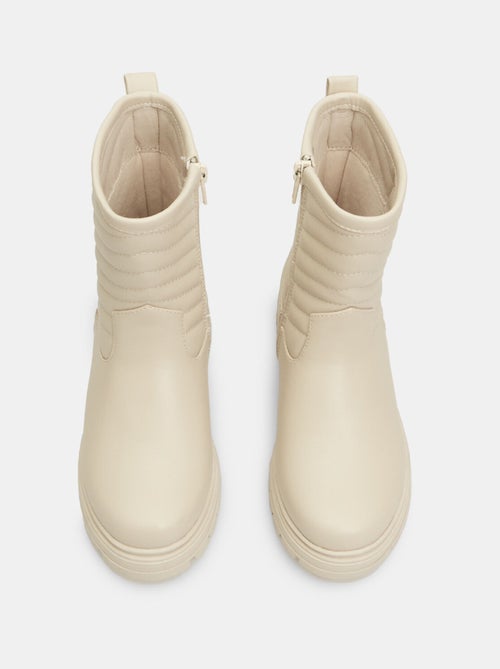Bottines effet cuir BATA - Kiabi
