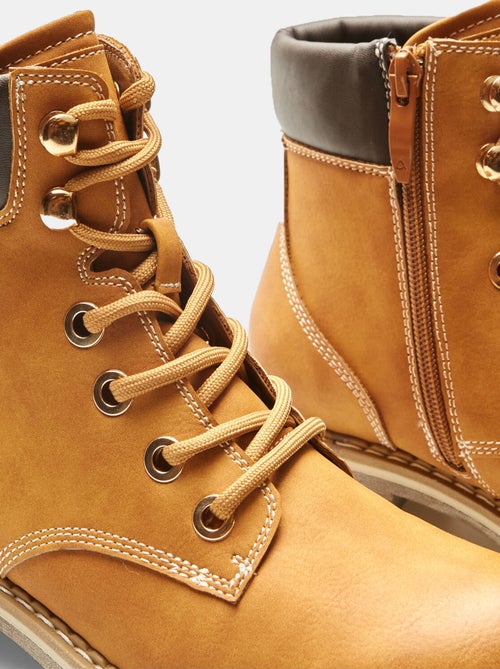 Bottines effet cuir BATA - Kiabi