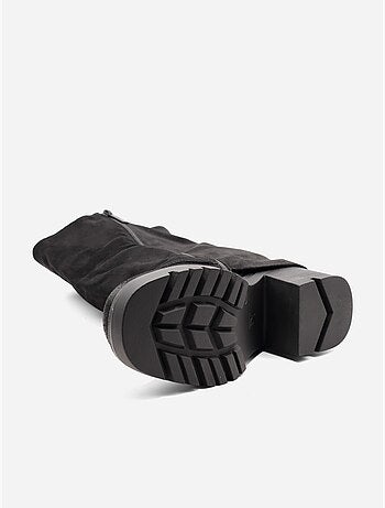Bottines effet daim