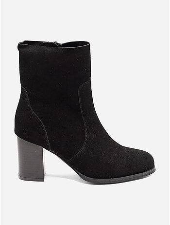 Bottines effet daim