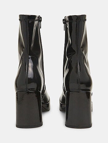 Bottines effet peinture à talon BATA