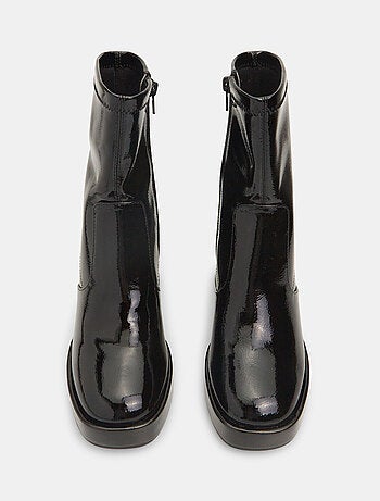 Bottines effet peinture à talon BATA