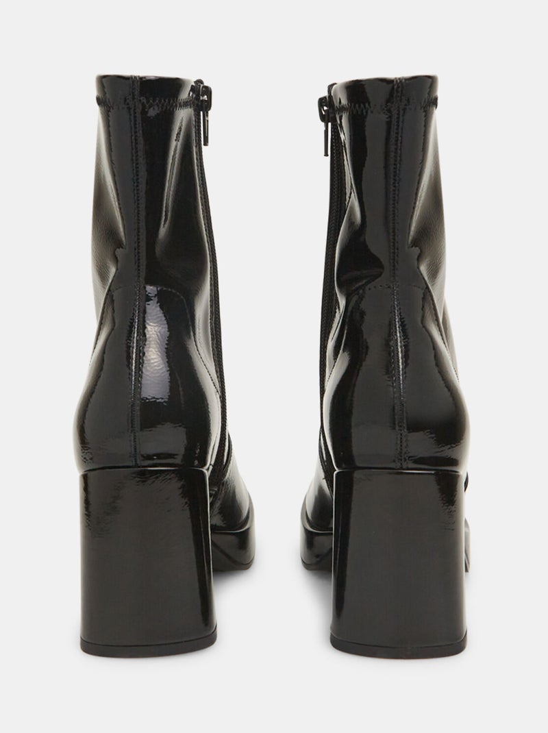 Bottines effet peinture à talon BATA Noir - Kiabi