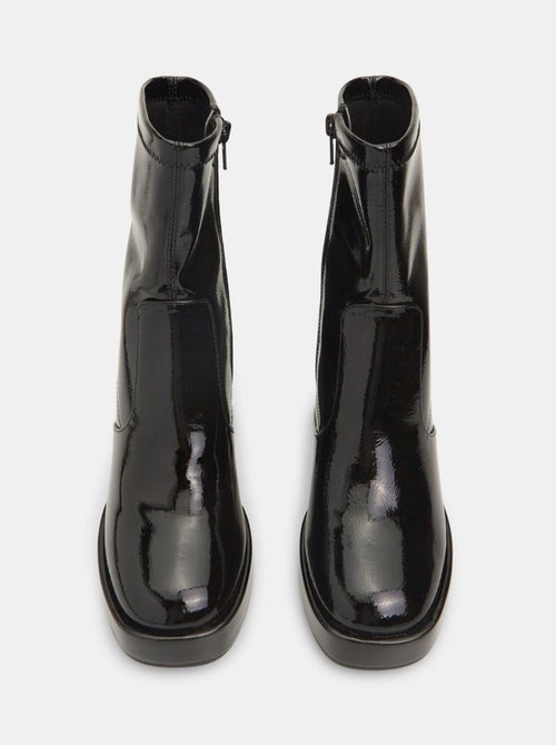 Bottines effet peinture à talon BATA - Kiabi
