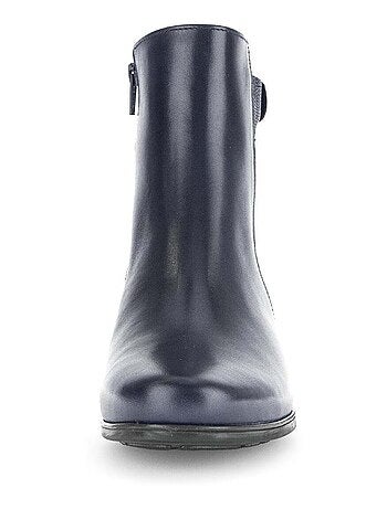 Bottines en combinaison cuirs