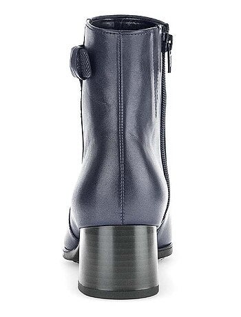 Bottines en combinaison cuirs