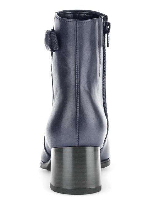 Bottines  en combinaison cuirs - Kiabi