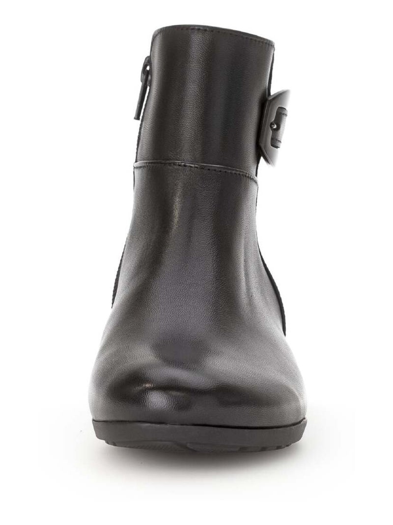 Bottines  en combinaison cuirs Gabor Noir Noir - Kiabi