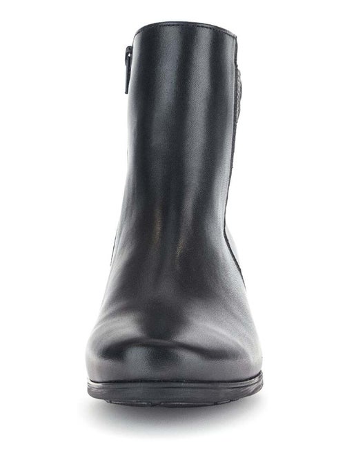 Bottines  en combinaison cuirs - Kiabi