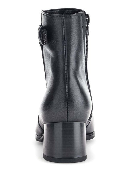 Bottines  en combinaison cuirs - Kiabi