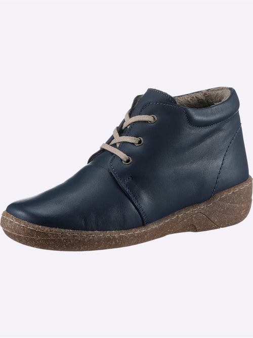 Bottines en cuir à lacets avec semelle souple et doublure textile - taille standard - witt - Kiabi Bottines en cuir à lacets avec semelle souple et doublure textile - taille standard - witt - Kiabi