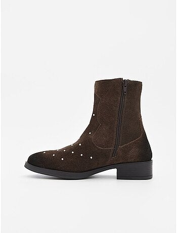 Bottines en cuir à talons pour femme Purapiel,