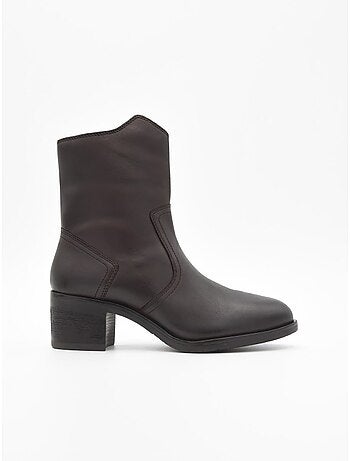 Bottines en cuir à talons pour femme Purapiel,