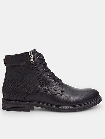 Bottines en cuir avec fermeture éclair BATA