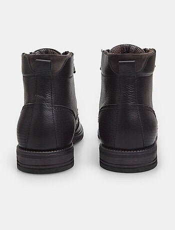 Bottines en cuir avec fermeture éclair BATA