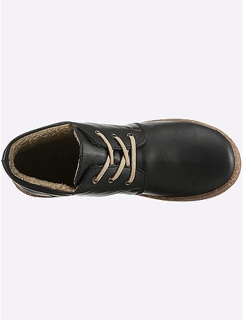 Bottines en cuir avec lacets et semelle souple - taille standard - witt