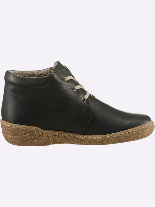 Bottines en cuir avec lacets et semelle souple - taille standard - witt - Kiabi Bottines en cuir avec lacets et semelle souple - taille standard - witt - Kiabi