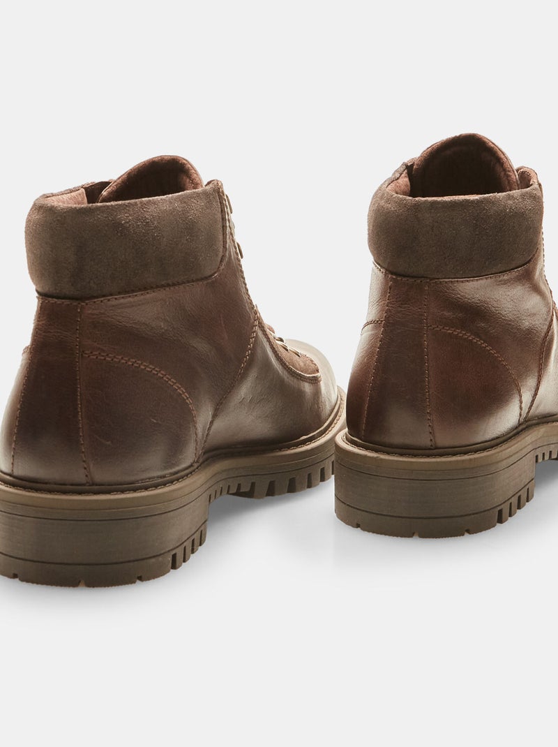 Bottines en cuir Bata Red Label Marron - Kiabi