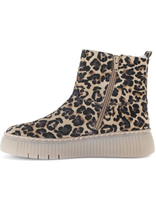 Bottines  en cuir - Kiabi